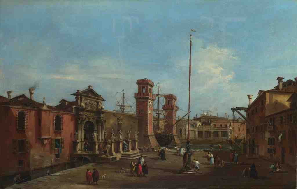 Francesco Guardi Venice The Arsenal A4 Photo Print