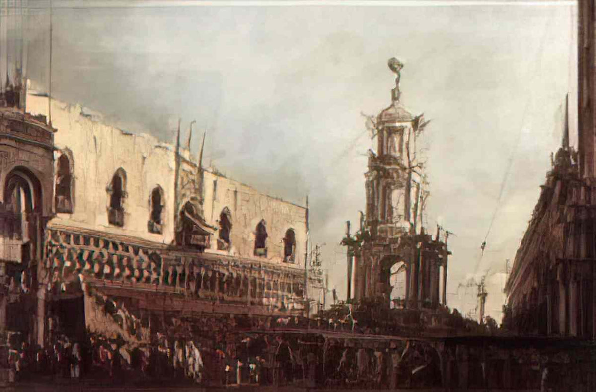 Francesco Guardi carnival thursday on the piazzetta 1770 Art A4 Photo Print