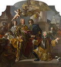Francesco Solimena gundaker count althann handing over to the emperor Art A4 Photo Print