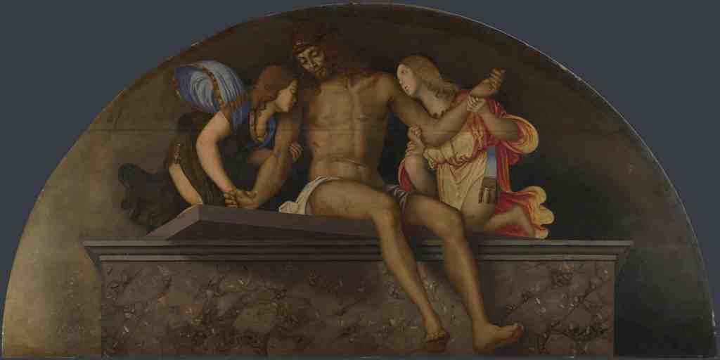 Francesco Zaganelli The Dead Christ with Angels A4 Photo Print