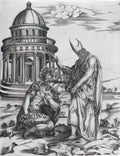 Francesco de Rossi alexander the great kneeling before the high pries Art A4 Photo Print