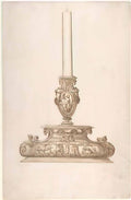 Francesco de Rossi design for a candlestick met dp801527 Art A4 Photo Print