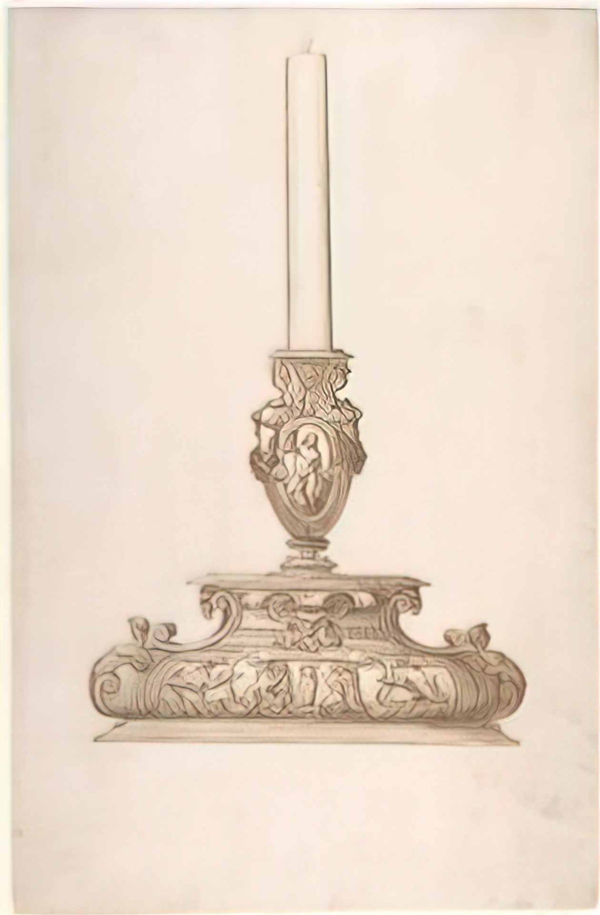Francesco de Rossi design for a candlestick met dp801527 Art A4 Photo Print