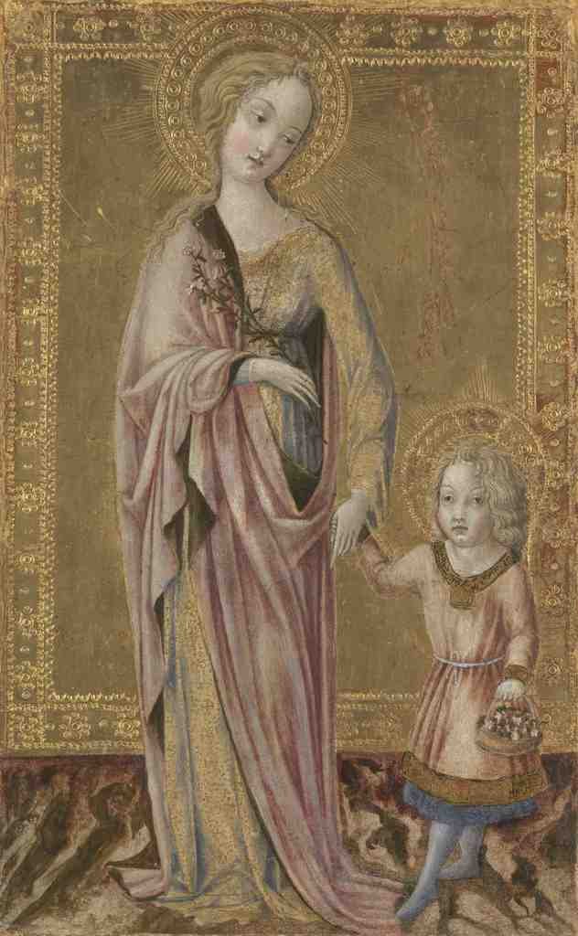 Francesco di Giorgio Saint Dorothy and the Infant Christ A4 Photo Print