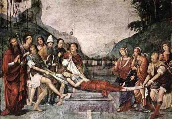 Francia Francesco The Burial Of St Cecily A4 Photo Print