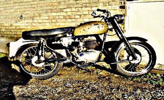 Francis Barnett Falcon motorbike A4 Photo Print