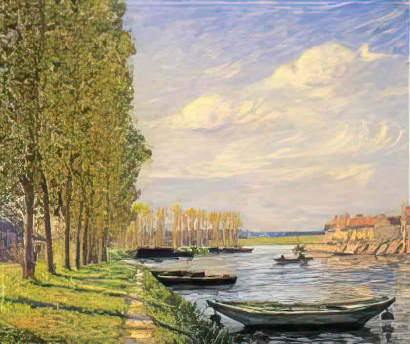 Francis Picabia a canal at st mammes Art A4 Photo Print