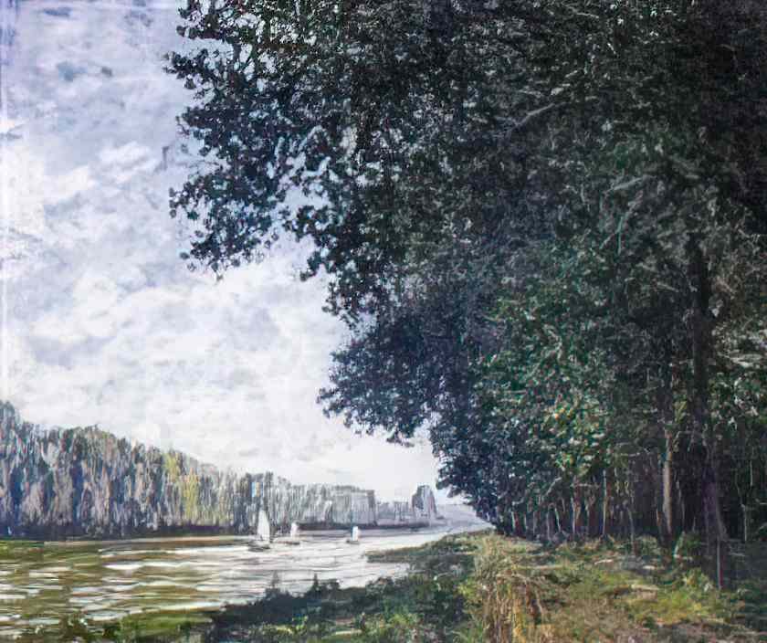 Francis Picabia banks of the orne at benouville Art A4 Photo Print