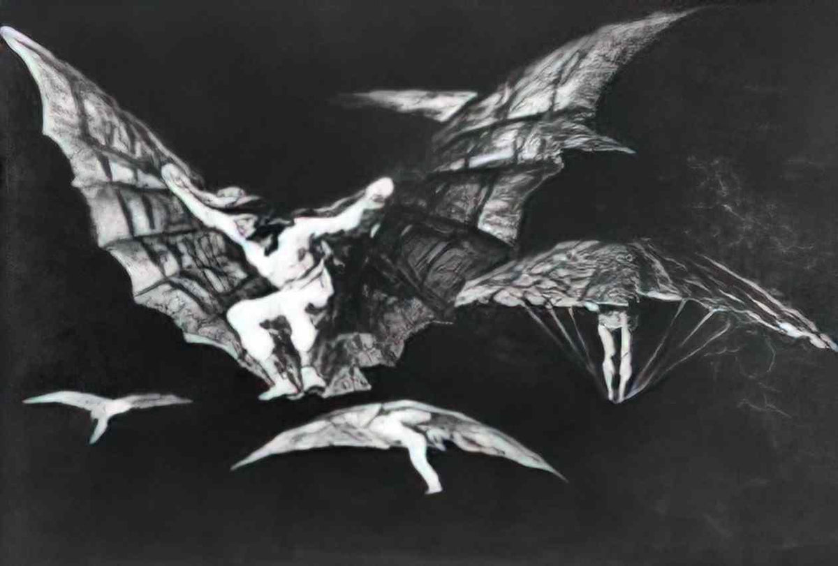 Francisco Goya a way of flying 1823 Art A4 Photo Print