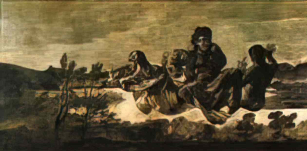 Francisco Goya atropos the fates 1823 Art A4 Photo Print