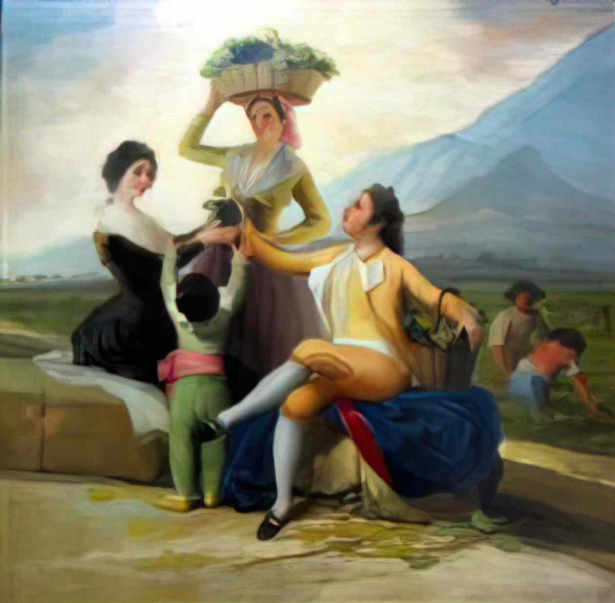 Francisco Goya autumn or the grape harvest 1787 Art A4 Photo Print
