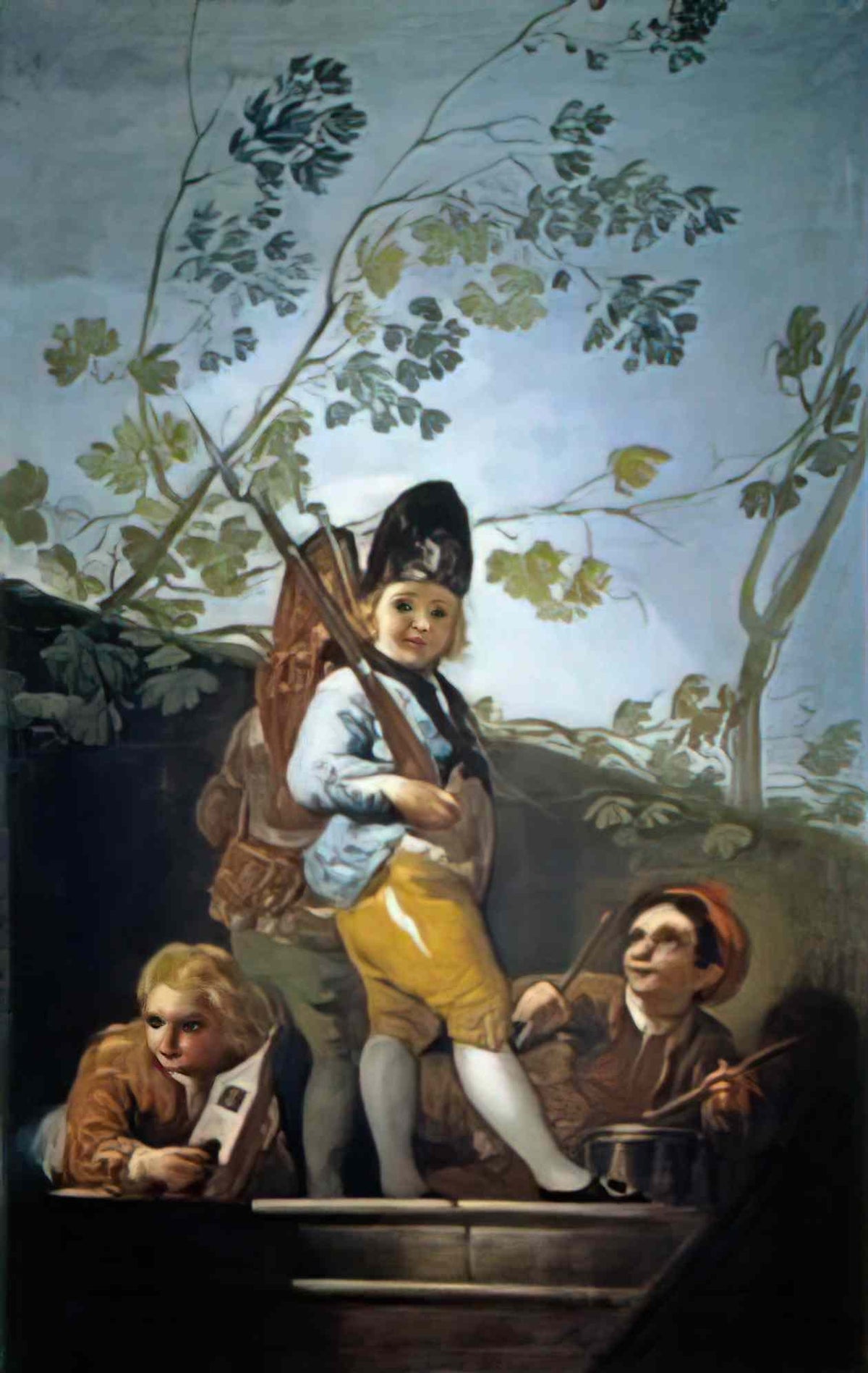 Francisco Goya boys playing soldiers 1779 Art A4 Photo Print