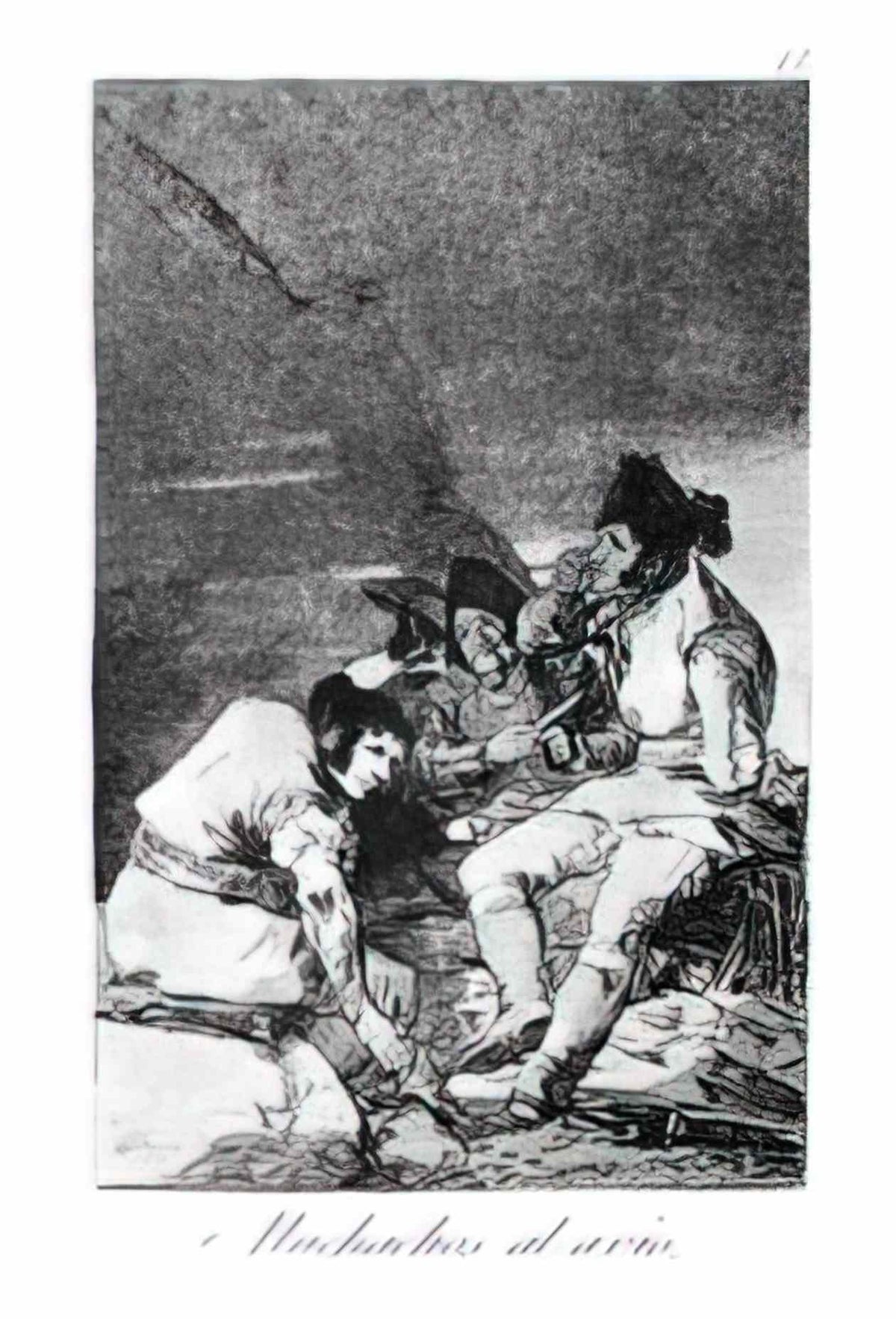 Francisco Goya lads getting on with the job 1799 Art A4 Photo Print