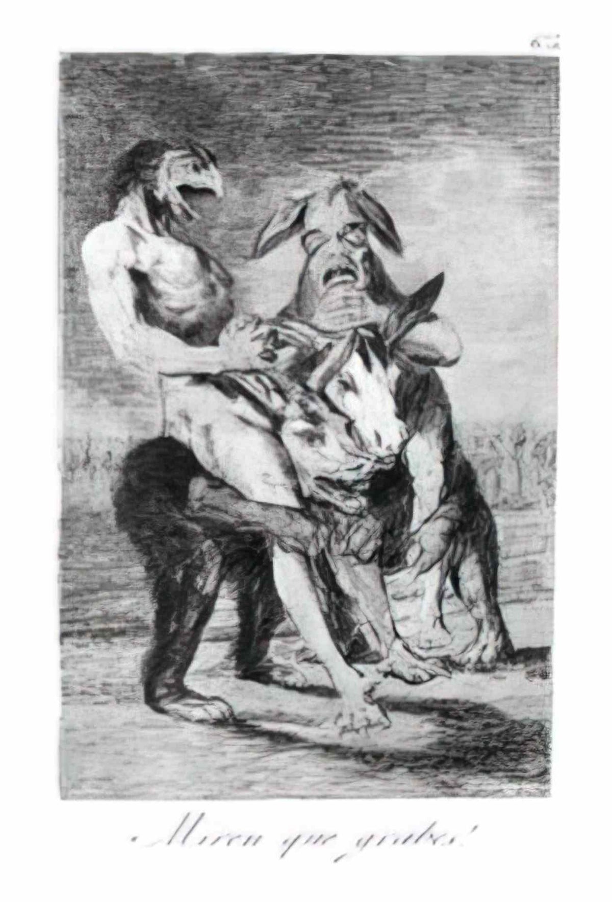 Francisco Goya look how solemn they are 1799 Art A4 Photo Print