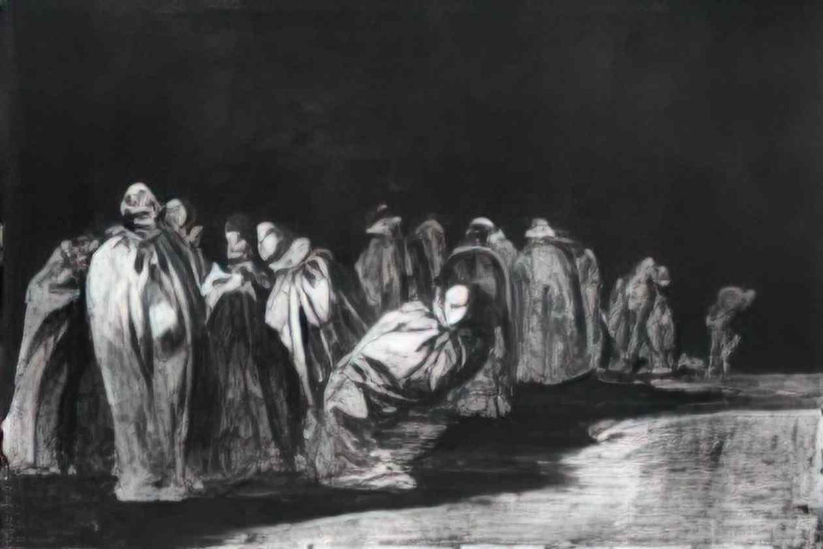Francisco Goya los ensacados 1823 Art A4 Photo Print