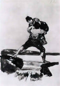 Francisco Goya peasant carrying a woman Art A4 Photo Print