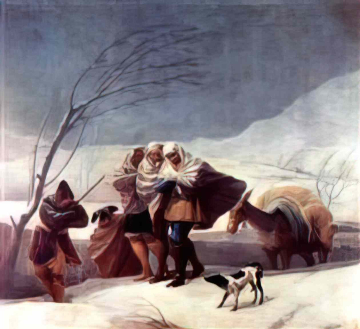Francisco Goya the snowstorm winter 1787 Art A4 Photo Print