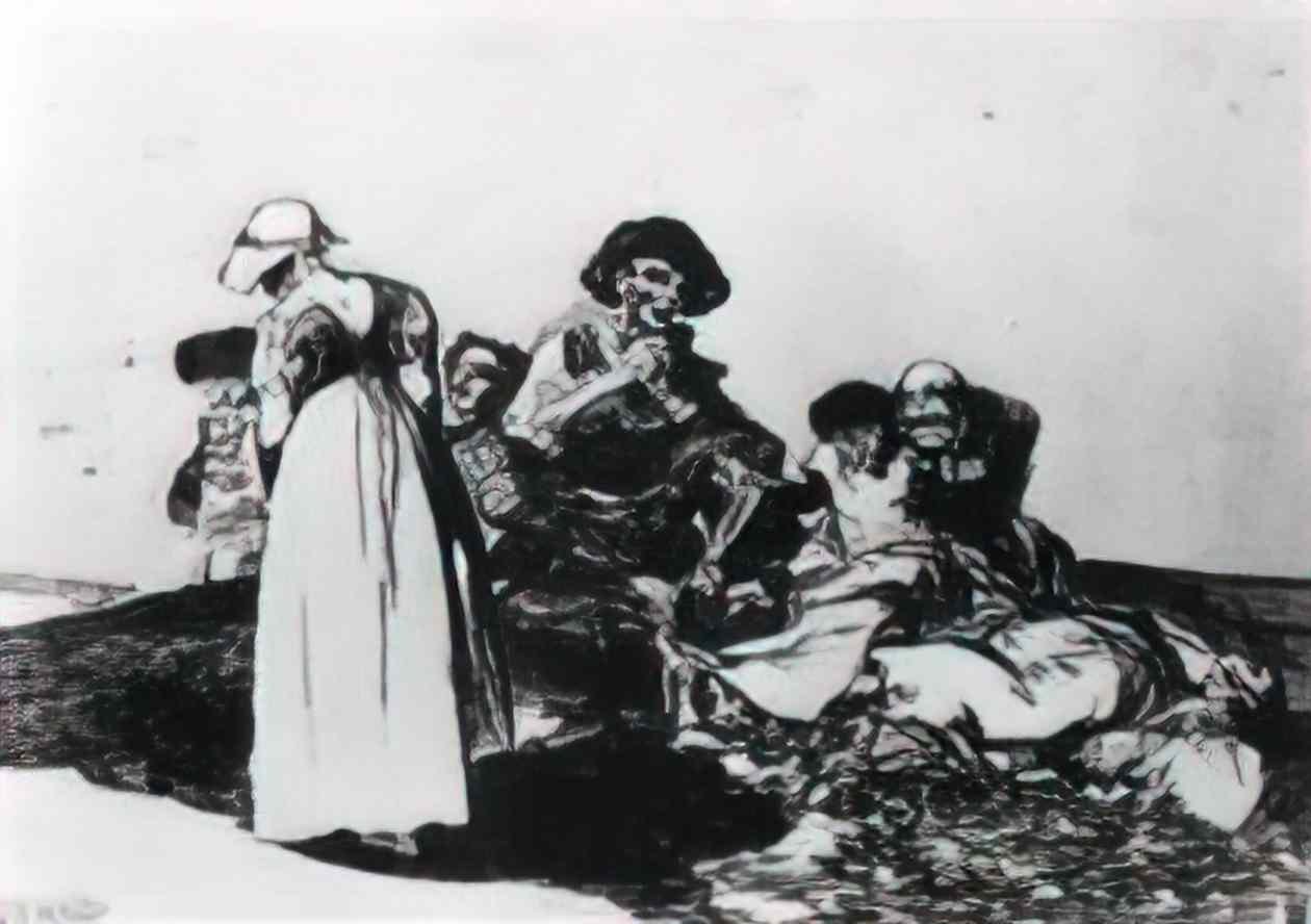 Francisco Goya neither more nor less 1799 Art A4 Photo Print