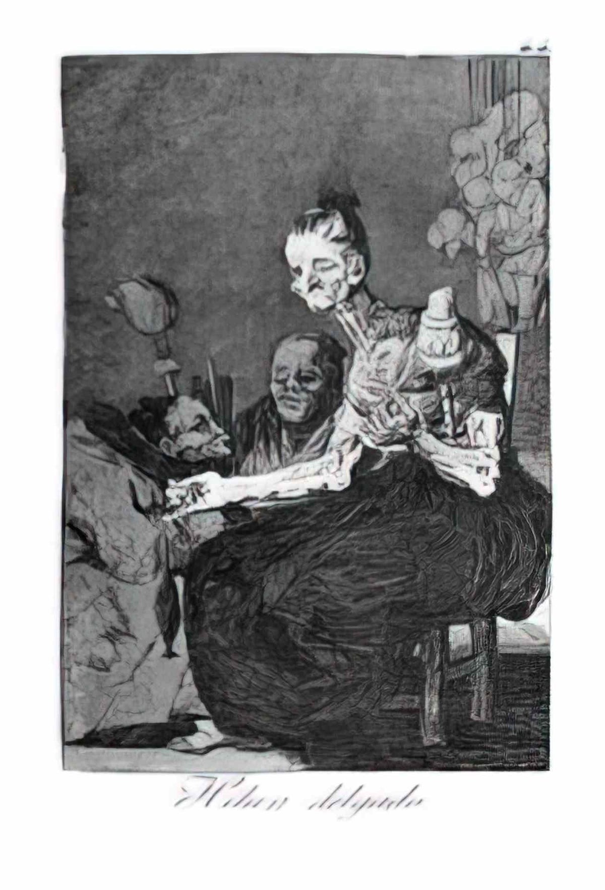 Francisco Goya out hunting for teeth 1799 Art A4 Photo Print