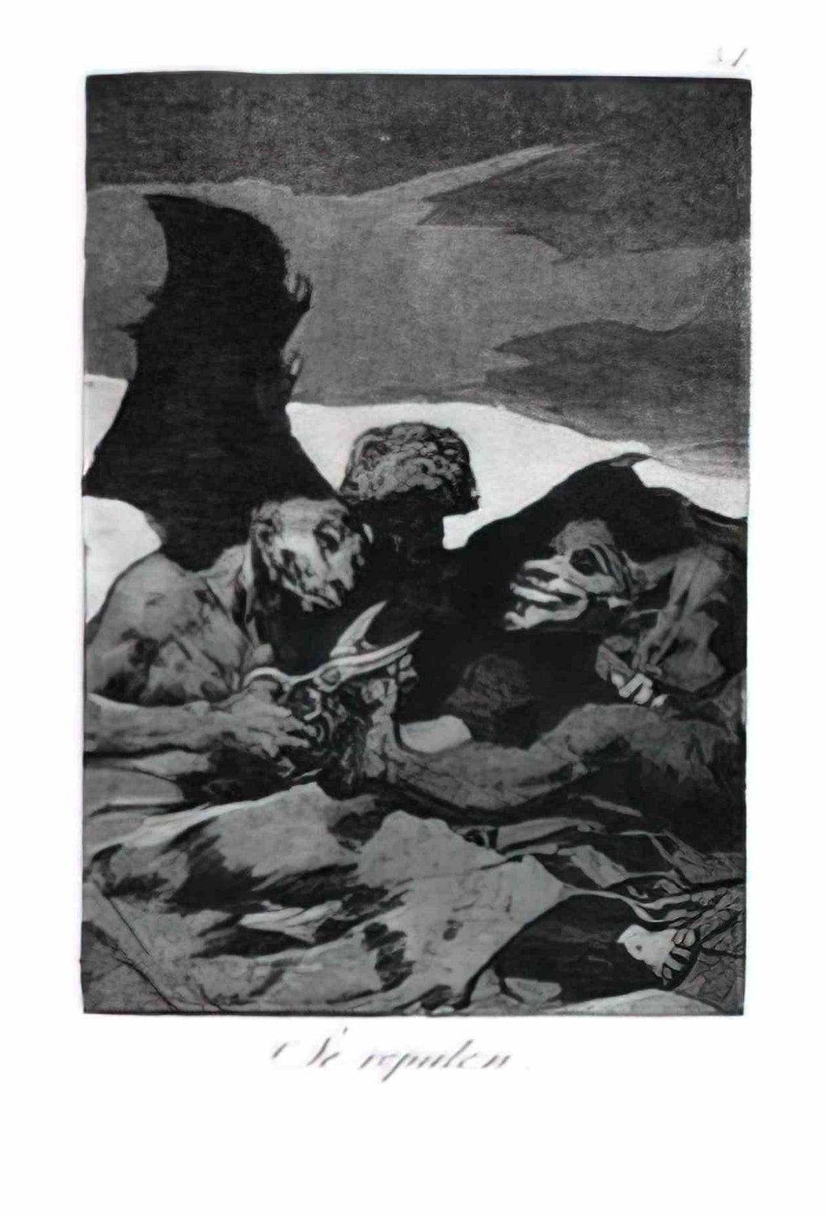 Francisco Goya peasant carrying a woman Art A4 Photo Print