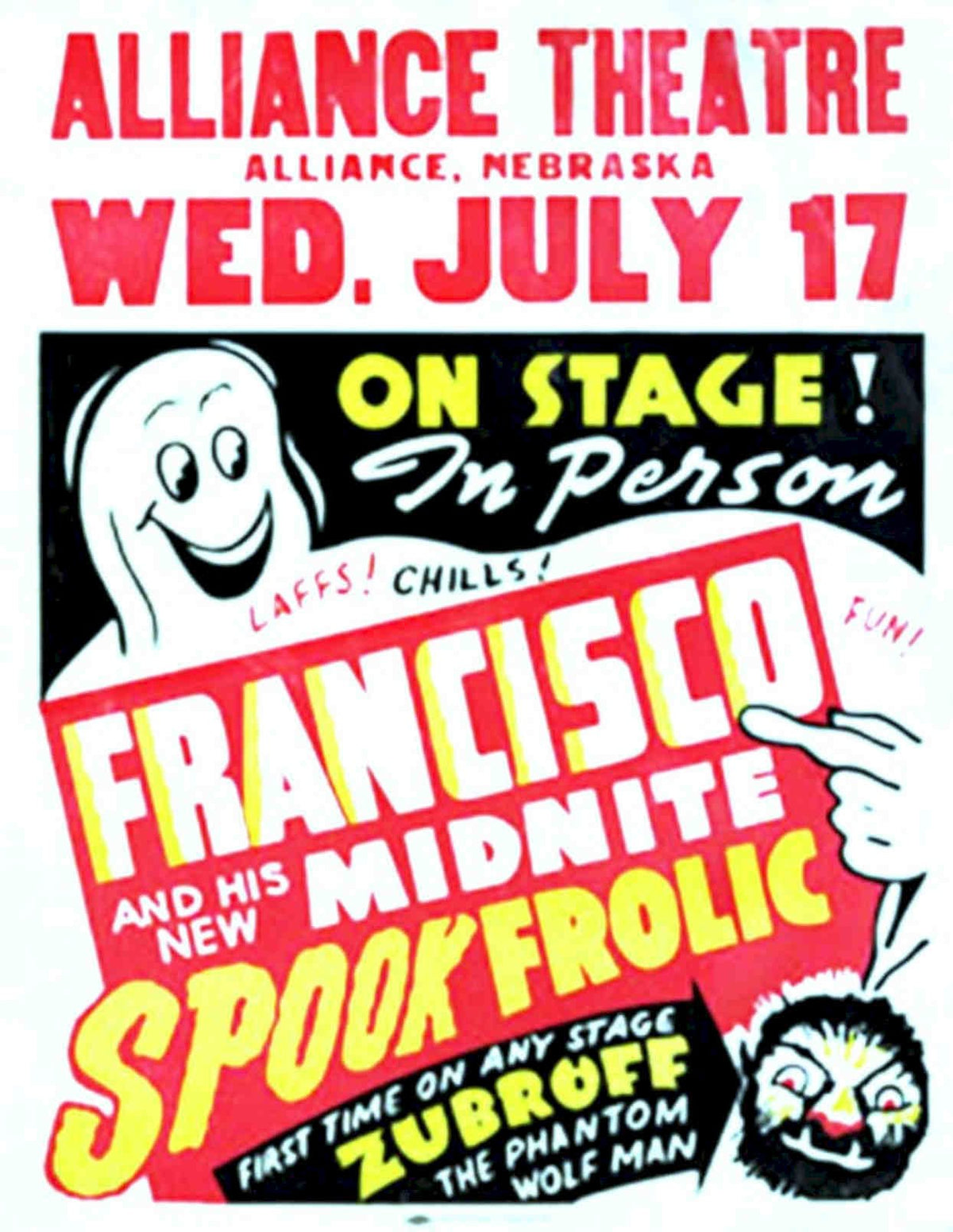 Francisco Midnite Spook Vintage Retro Advert Poster A4 Photo Print