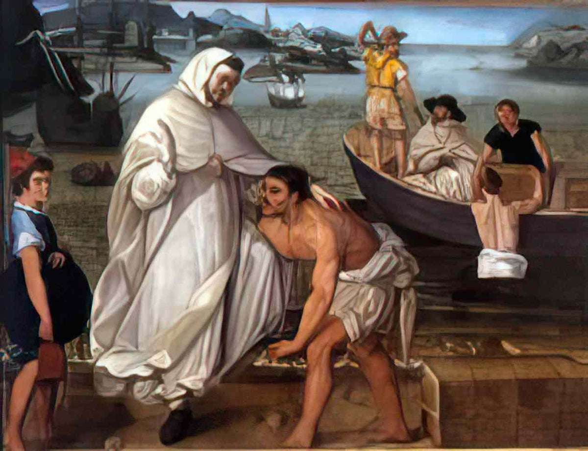 Francisco Pacheco san pedro nolasco embarcando para ir a redimir caut Art A4 Photo Print