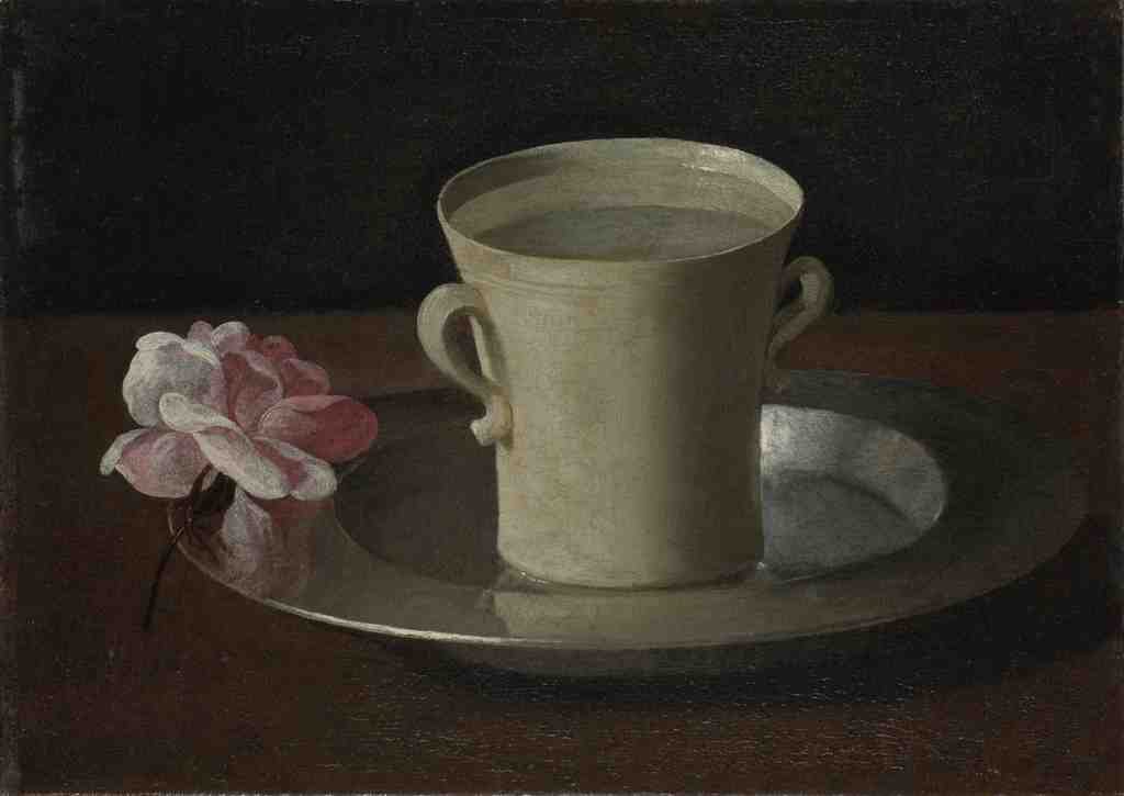 Francisco de Zurbaran A Cup of Water and a Rose A4 Photo Print