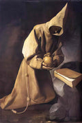 Francisco de Zurbaran meditation of st francis 1632 Art A4 Photo Print
