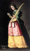 Francisco de Zurbaran st apollonia 1636 Art A4 Photo Print