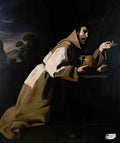 Francisco de Zurbaran st francis in meditation 1639 Art A4 Photo Print