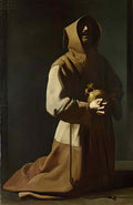 Francisco de Zurbaran st francis kneeling 1639 Art A4 Photo Print