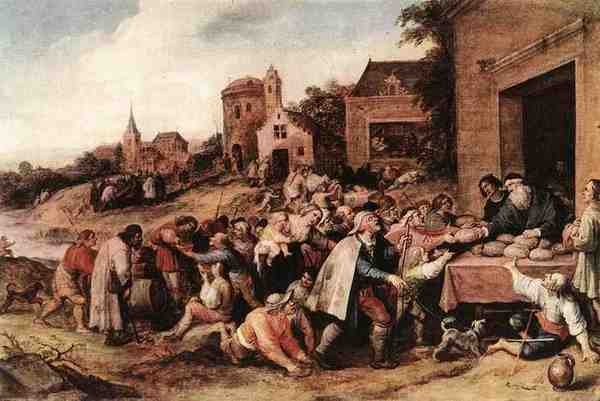 Francken Frans Ii The Seven Acts Of Mercy A4 Photo Print