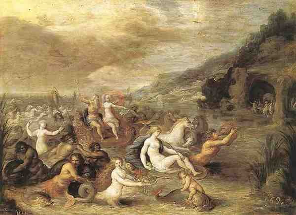 Francken Frans Ii Triumph Of Amphrite A4 Photo Print