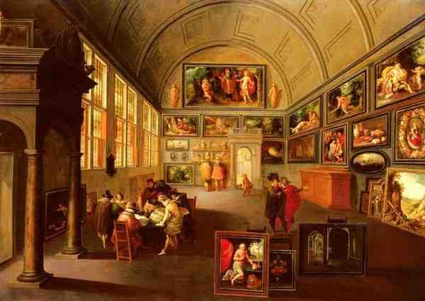 Francken Frans The Interior Of A Picture Gallery A4 Photo Print