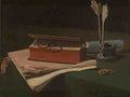 Francois Bonvin Still Life with Book, Papers and Inkwell A4 Photo Print