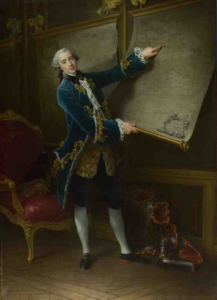 Francois Hubert Drouais Le Comte de Vaudreuil A4 Photo Print