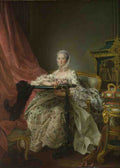 Francois Hubert Drouais Madame de Pompadour at her Tambour Frame A4 Photo Print