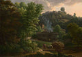 Francois Xavier Fabre Italian Landscape A4 Photo Print