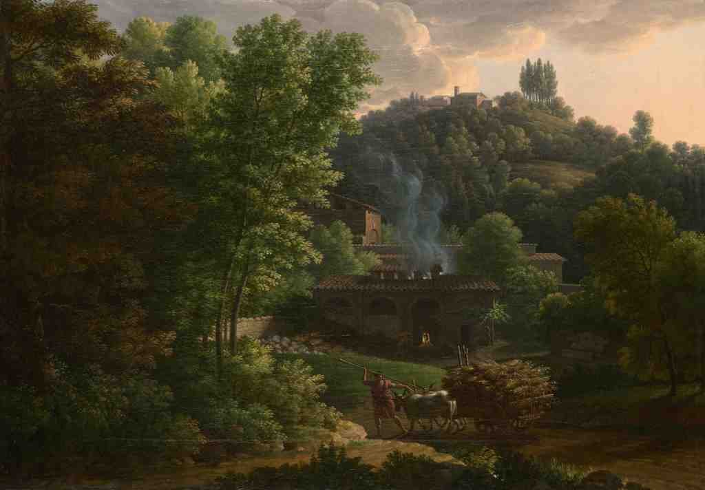 Francois Xavier Fabre Italian Landscape A4 Photo Print