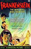  Frankenstein 01 film star poster A4 Photo Print
