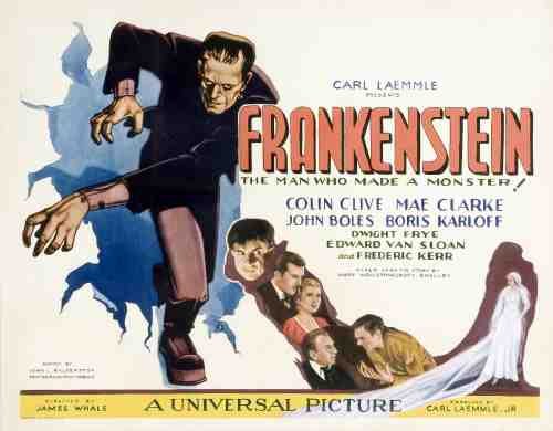  Frankenstein 02 film star poster A4 Photo Print