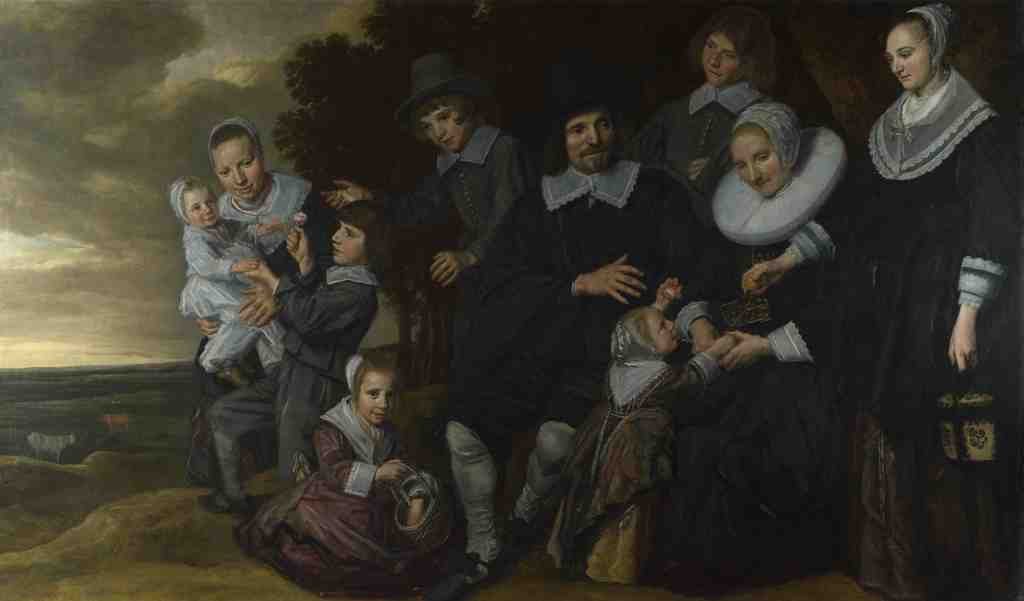 Frans Hals A Family Group in a Landscape A4 Photo Print