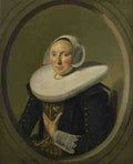 Frans Hals Portrait Of A Woman (Marie Larp) A4 Photo Print