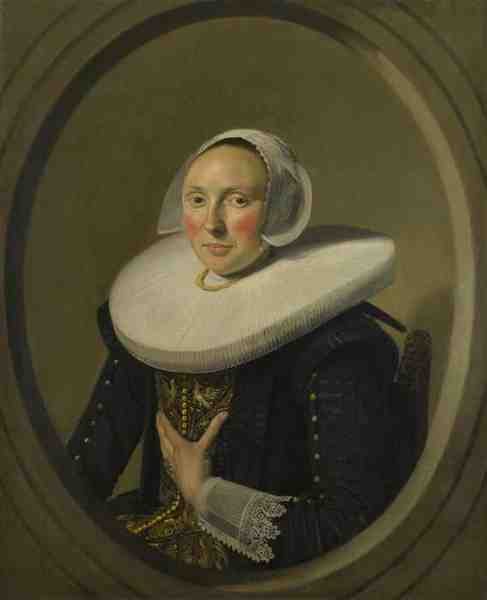 Frans Hals Portrait Of A Woman (Marie Larp) A4 Photo Print