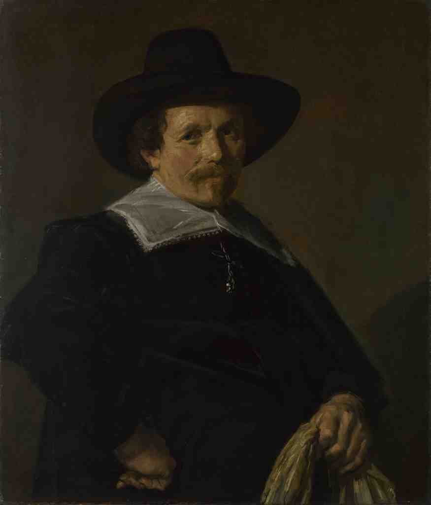 Frans Hals Portrait of a Man holding Gloves A4 Photo Print