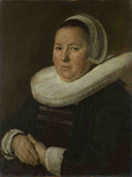 Frans Hals Portrait of a Middle Aged Woman with Hands Folded A4 Photo Print