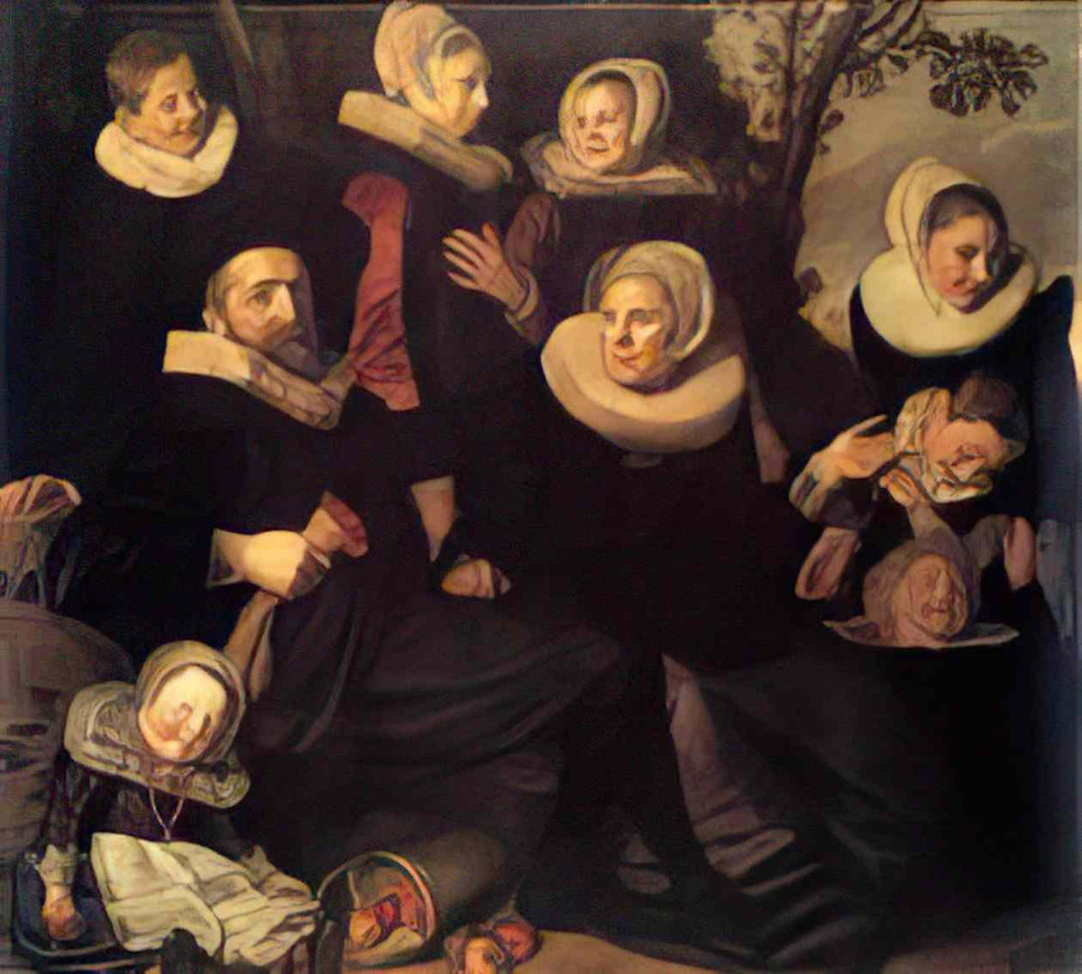 Frans Hals family group in a landscape 1 Art A4 Photo Print