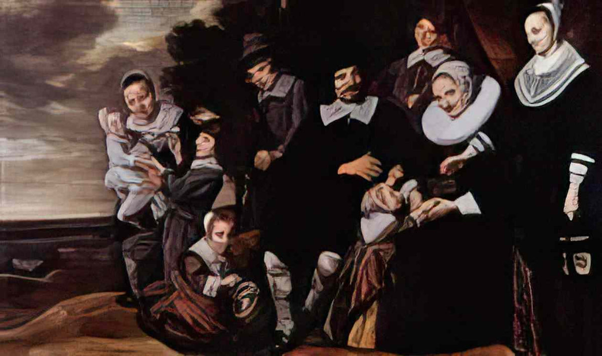 Frans Hals family group in a landscape 2 Art A4 Photo Print