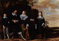 Frans Hals family group in a landscape Art A4 Photo Print