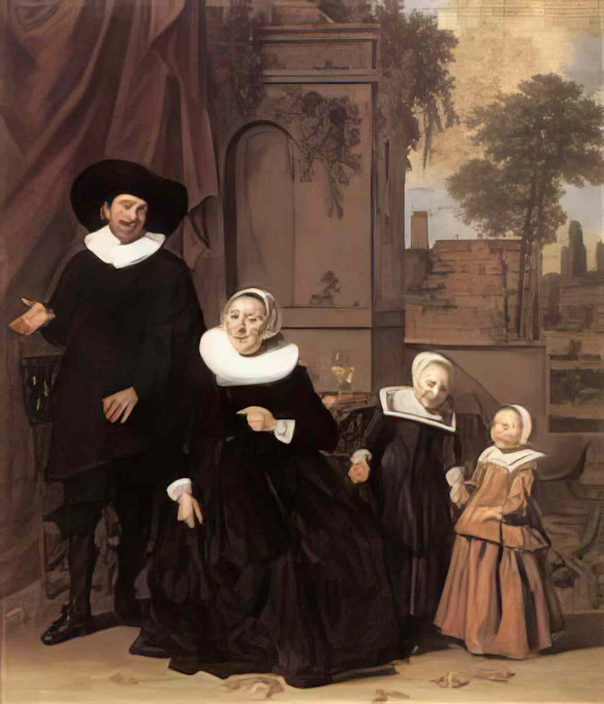 Frans Hals family portrait Art A4 Photo Print